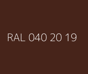 Renk RAL 040 20 19 