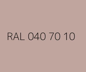 Renk RAL 040 70 10 