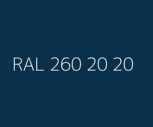 Renk RAL 260 20 20 