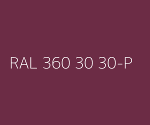 Renk RAL 360 30 30-P 